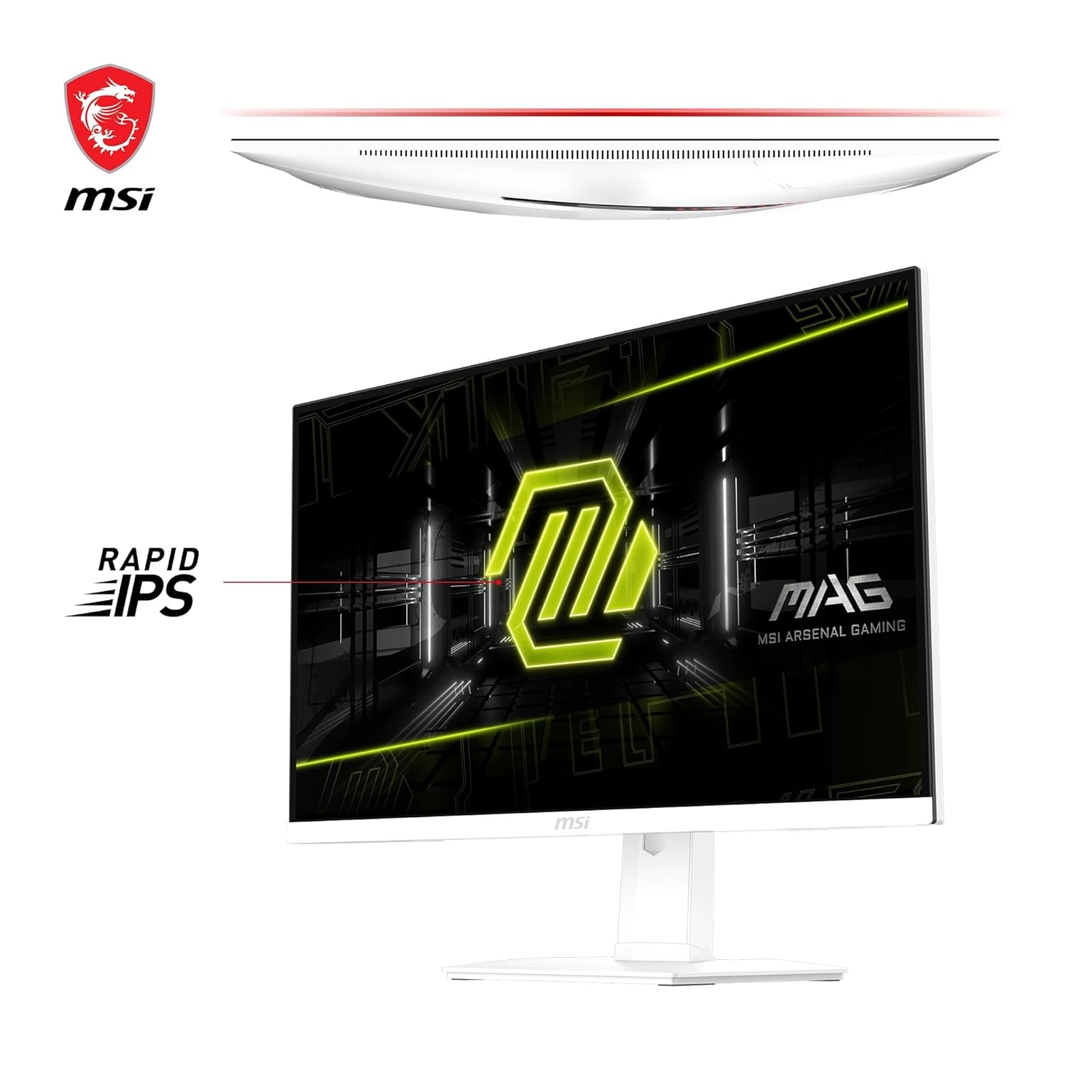 MSI MAG 274QRFW 27 Inch WQHD Gaming Monitor - 2560 x 1440 Rapid IPS Panel, 180 Hz / 1ms GtG, 123% sRGB Colour Gamut, Fan-Less Design, DisplayHDR 400 - DP 1.4a, HDMI 2.0b MSI MAG 274QRFW 27 Inch WQHD Gaming Monitor - 2560 x 1440 Rapid IPS Panel, 180 Hz / 1ms GtG, 123% sRGB Colour Gamut, Fan-Less Design, DisplayHDR 400 - DP 1.4a, HDMI 2.0b
